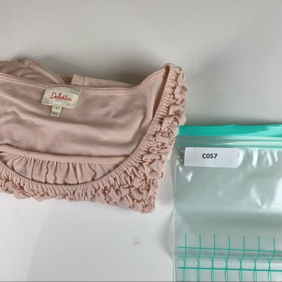 Anthropologie Deletta Ruched ¾ sleeve top size small (fits petite) - Picture 8 of 9